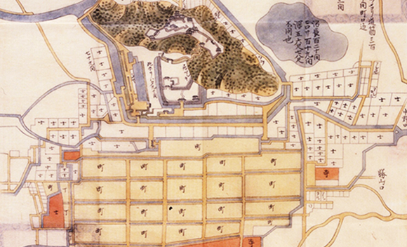 Old map of Ono Castle